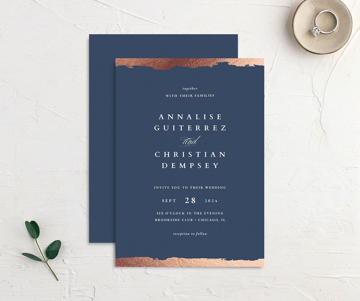 Elegant Edge Wedding Invitations