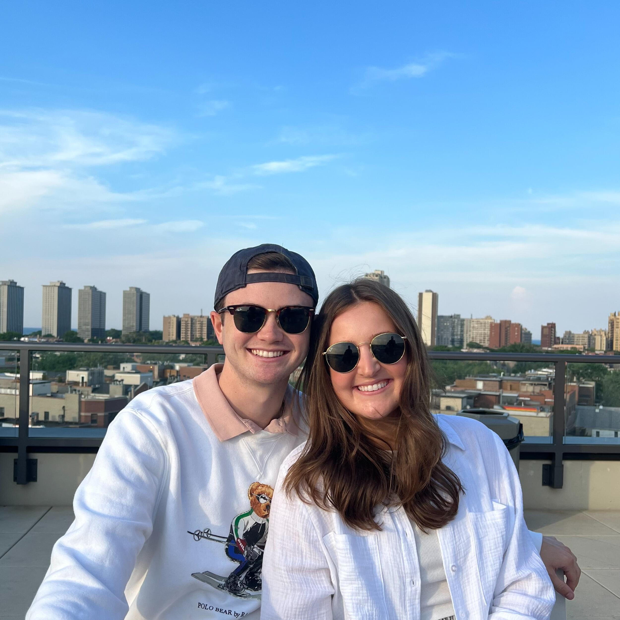 Michael visits Caroline in Chicago