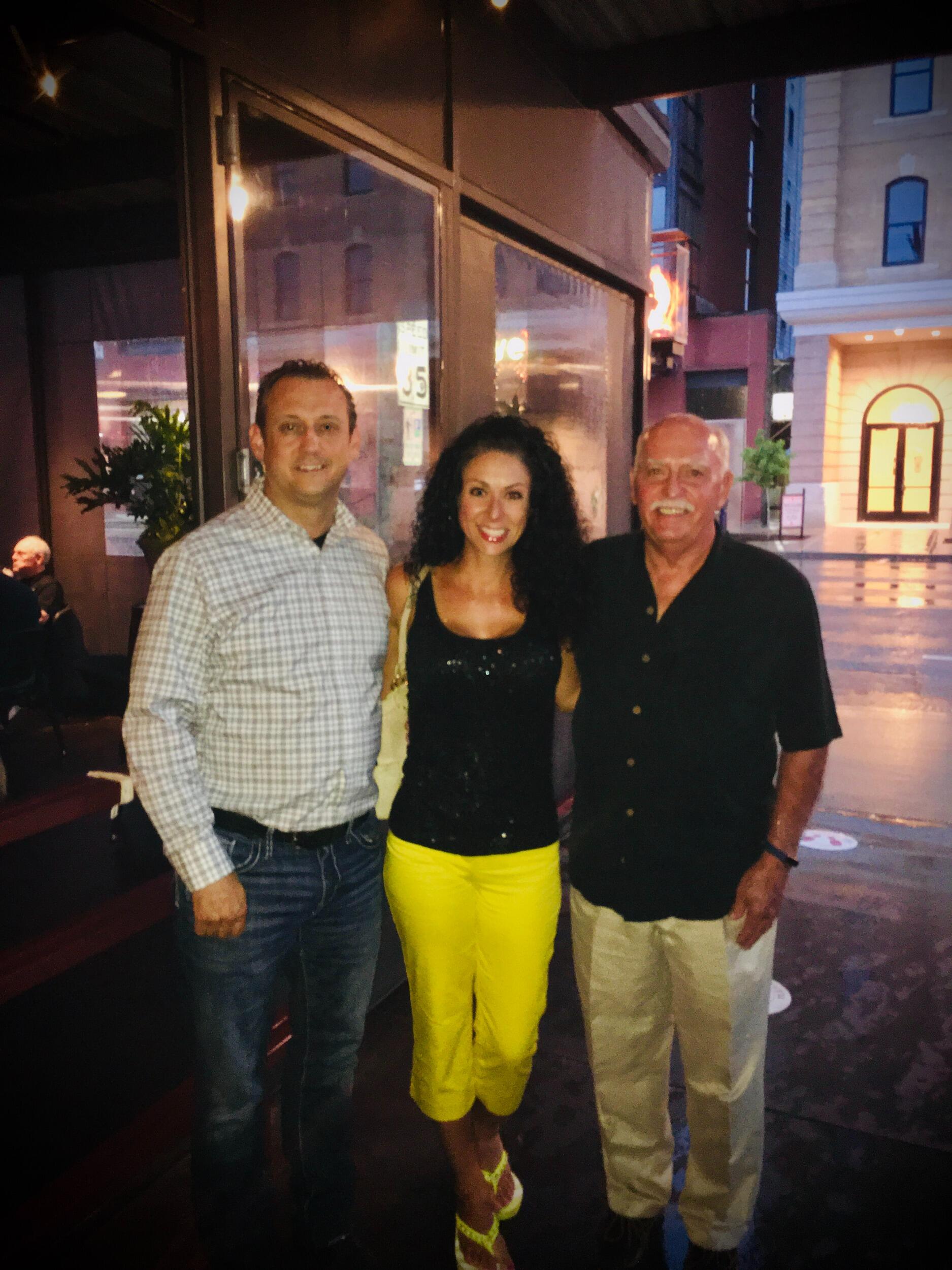 Celebrating Father's Day with Tara's dad at Carson's - the spot where Barry and Tara shared their first date.