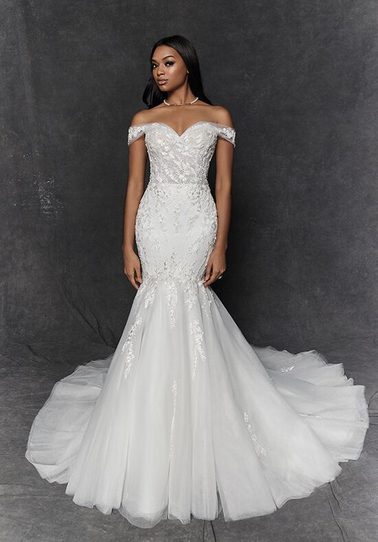 Justin Alexander Signature Myrtle Trumpet Wedding Dress - 1