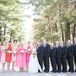 Mismatched Pink Bridesmaid Dresses