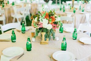 Lush Dahlia Centerpiece Arrangements
