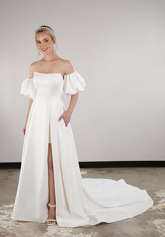 Essense of Australia D3957 A-Line Wedding Dress - 2