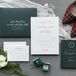 Christmas-Themed Invitations for Wedding at The Langham Hotel in Chicago