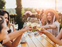 winery bachelorette party outside