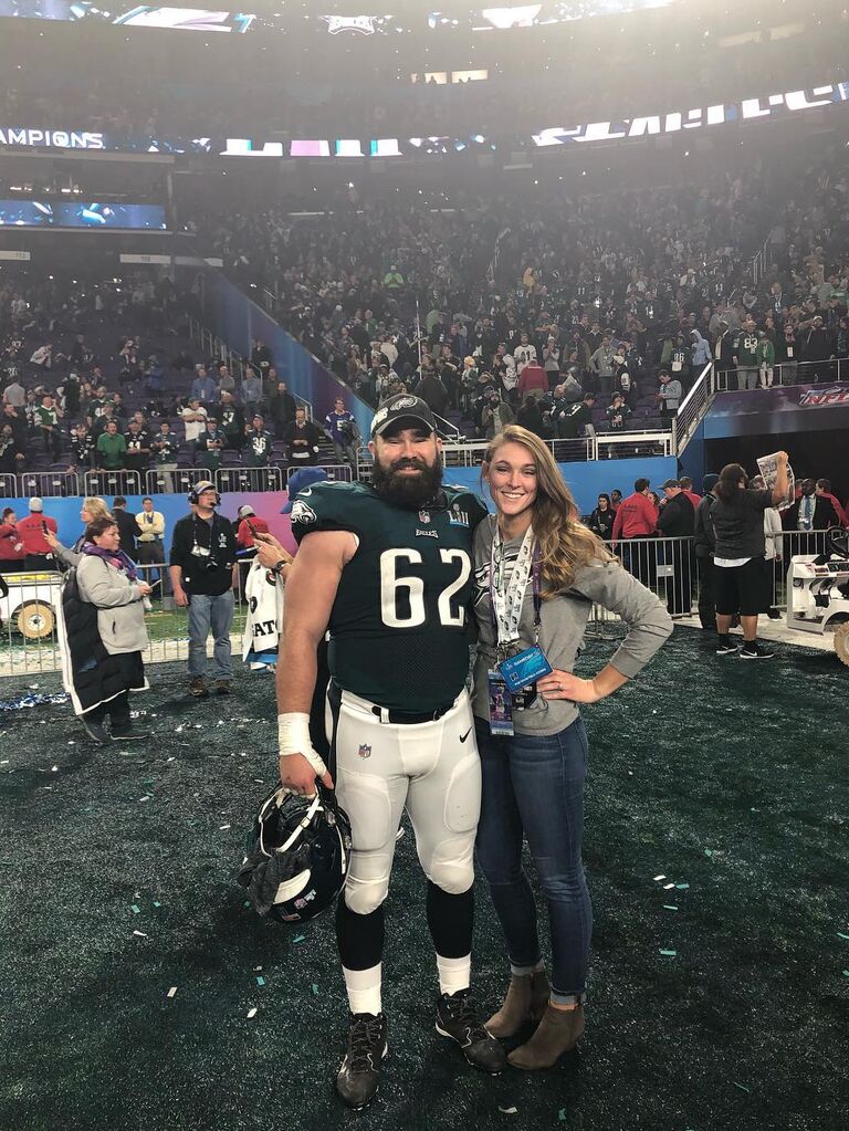 Jason Kelce and his wife Kylie McDevitt