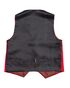 BLACKTIE "London" Kids Red Tuxedo (5-Piece Set) Flower Girl Dress and Ring Bearer Outfit - thumbnail - 2