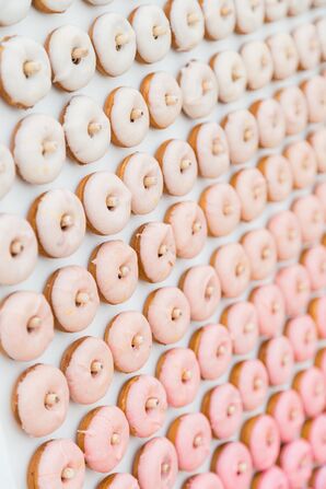 Pink Ombré Doughnut Wall