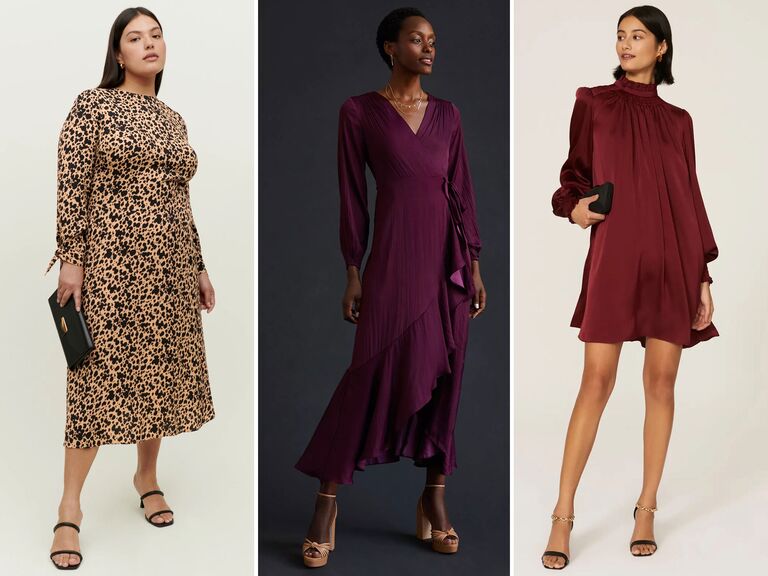 These 27 Long-Sleeve Wedding Guest Dresses Are So Elegant