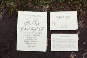 Classic Black and White Stationery Suite