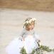 Tulle Flower Girl Skirt and Fresh Flower Crown