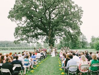 County Line orchard wedding ceremony