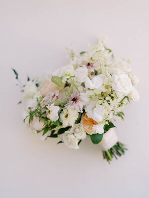 Bouquet With Ranunculus, Rose, Sweet Pea and Astilbe