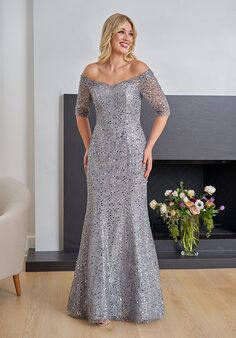 Jade Couture Mother of the Bride by Jasmine K258071 Silver Mother Of The Bride Dress