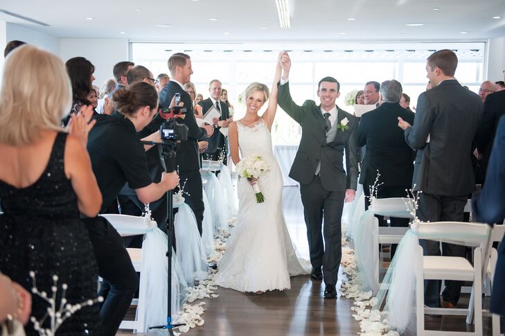 Trumpet-Style Illusion Neckline Wedding Dress