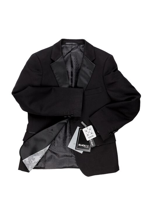 BLACKTIE "Kingston" Black Tuxedo (5-Piece Set) Flower Girl Dress and Ring Bearer Outfit - 2