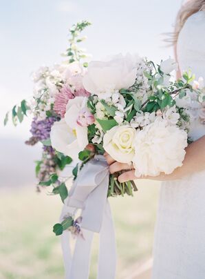 Garden Style Pastel Bridal Bouquet