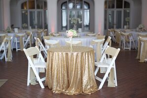 Metallic Gold Sweetheart Tablecloth