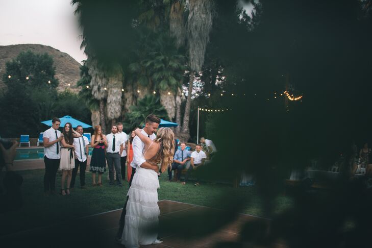 I have a serious soft spot for country, says Rebekah, and TJ only listens to it because I like it. But he let me pick the music, so our first dance song was 'My Eyes' by Blake Shelton.