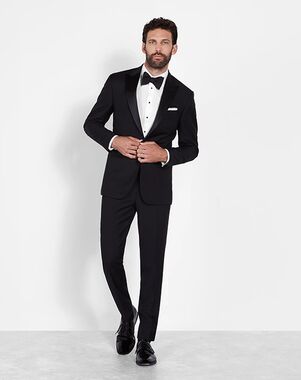 The Black Tux Peak Lapel Tuxedo Black Tuxedo