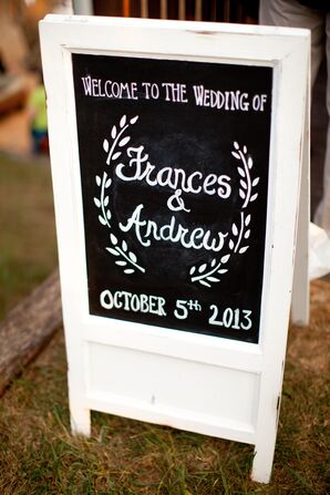 Chalkboard Welcome Sign