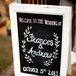 Chalkboard Welcome Sign