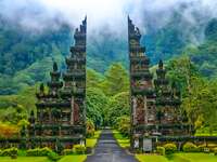 The candi bentar split gate, Bali
