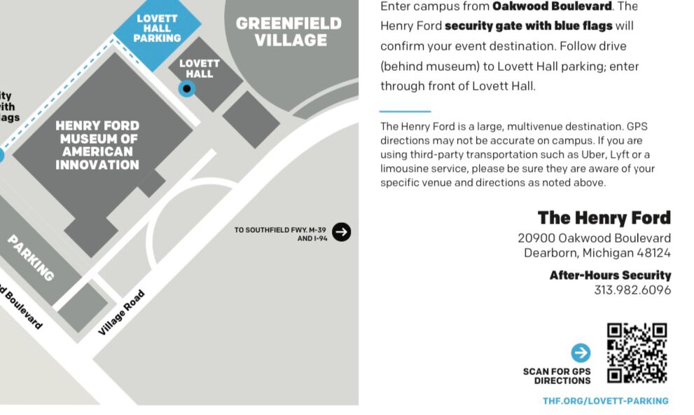 Picture of Map to Lovett Hall