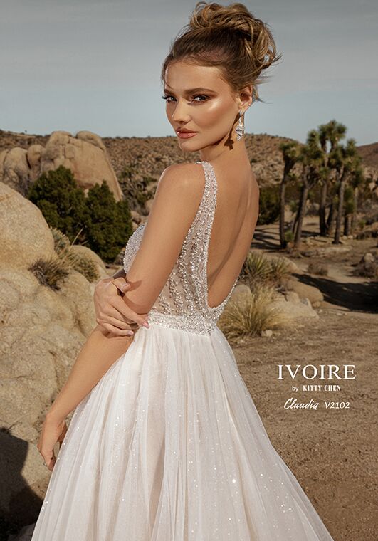 IVOIRE by KITTY CHEN CLAUDIA,V2102 A-Line Wedding Dress - 2