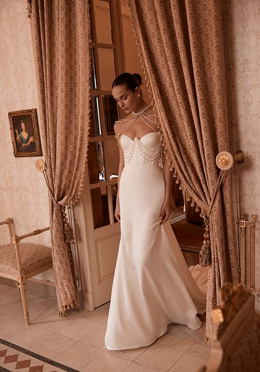 Soft flow by Ricca Sposa Atelier Noor 25-009(3) Mermaid and Trumpet Wedding Dress - 2