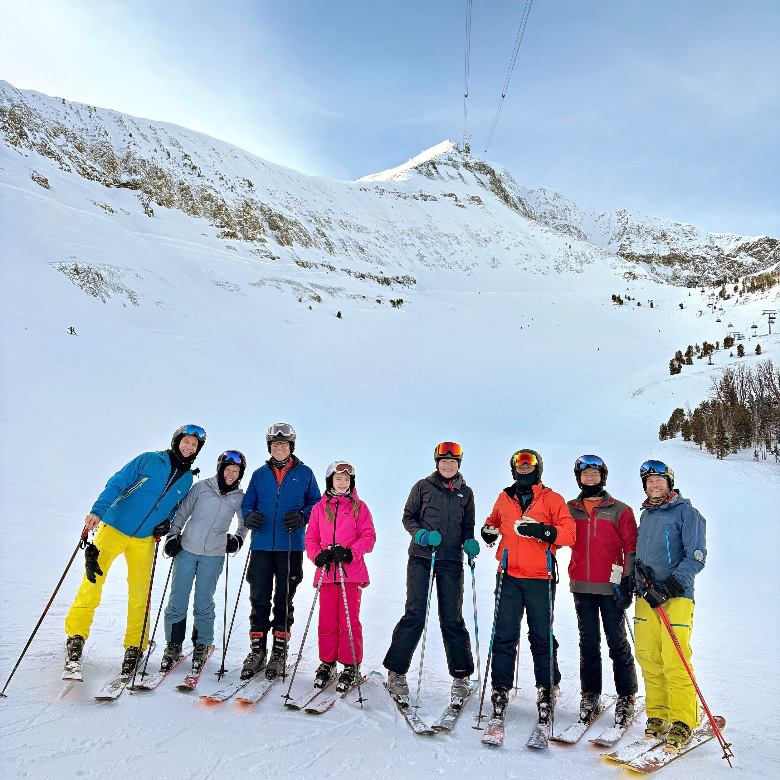 Kathryn attended her first Vierling Family Ski Trip in Big Sky, Montana! We all enjoyed skiing, snowshoeing, and hiking in some of the most beautiful scenery imaginable as well as some of the best quality time with family and mountaintop fireworks to ring in the New Year!