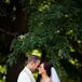 Jancye and Mitchell celebrated their wedding outdoors with a casual, bohemian vibe mixed with country flair.
