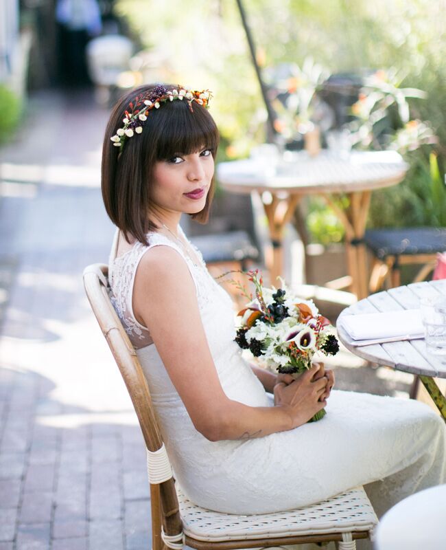 Wedding Hairstyles for Brides With Short Hair |<img class=