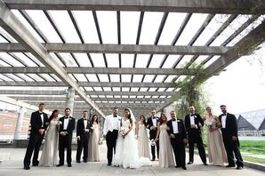Neutral-Colored Formal Wedding Party