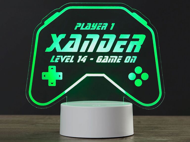 Personalized night light ring bearer gift
