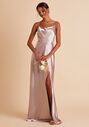 Birdy Grey Lisa Long Dress in Taupe Scoop Bridesmaid Dress - thumbnail - 1