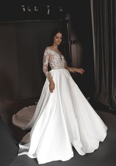 Olivia Bottega Mikado Wedding Dress Samantha A-Line Wedding Dress