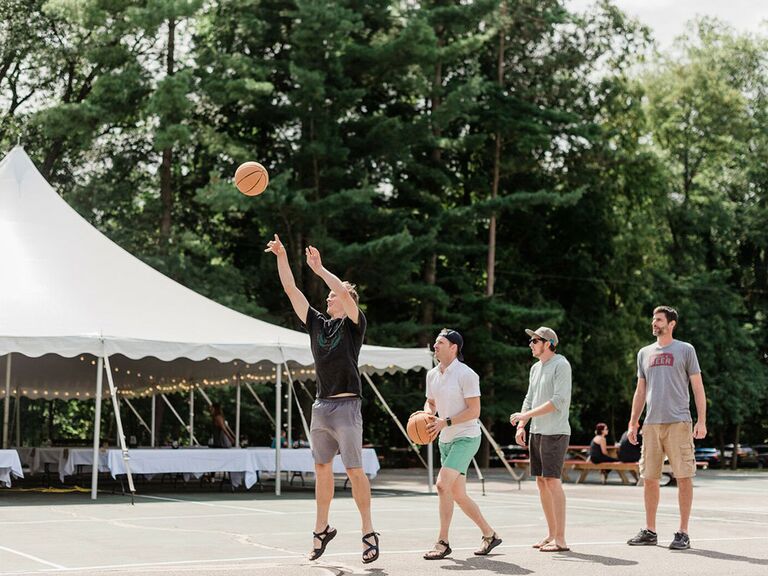 people playing basketball
