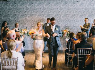 Lawyers and New York residents Kerry Herman (28) and Sean Zaroogian (30) landed on their venue, Muse Event Center, because of its downtown proximity. 