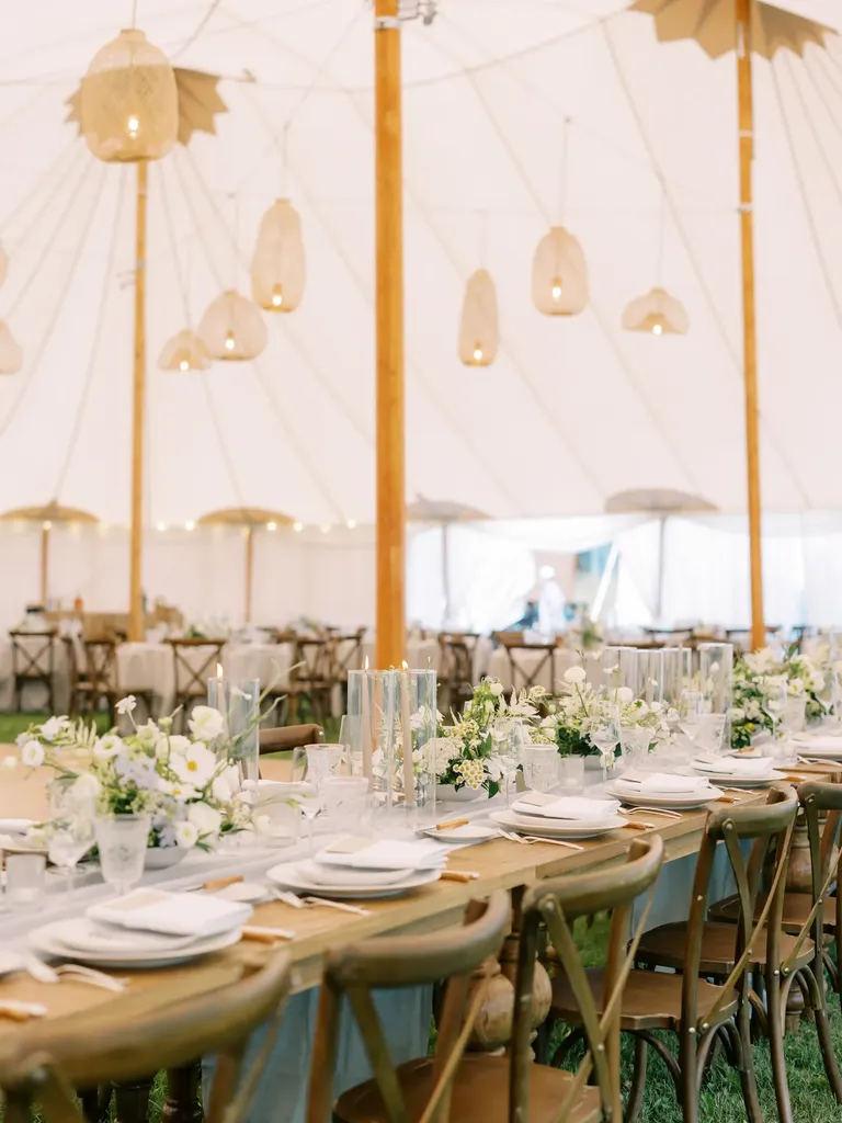Rattan chandeliers wedding lighting ideas