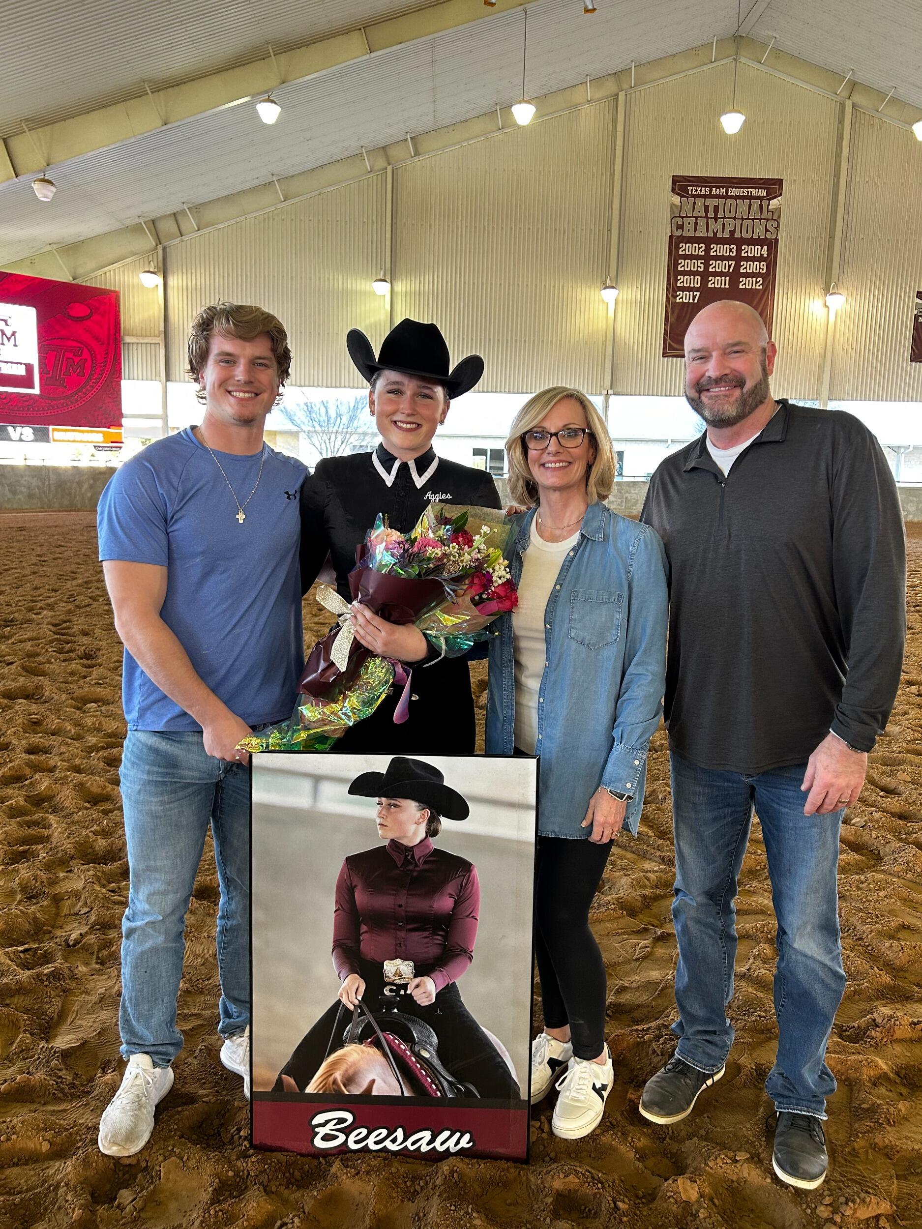 Claire's Senior Day for the Texas A&M Equestrian Team