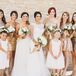 "Once I decided that subtle gold elements would be part of the wedding decor, I thought there was no better way to complement the look than with gold sequin dresses," Nadia says. "I let the girls pick their own style, and I'm glad I did because I felt each dress was unique to their personalities."