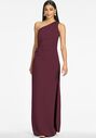 Sachin & Babi Cece Gown - Deep Wine One Shoulder Bridesmaid Dress - thumbnail - 2