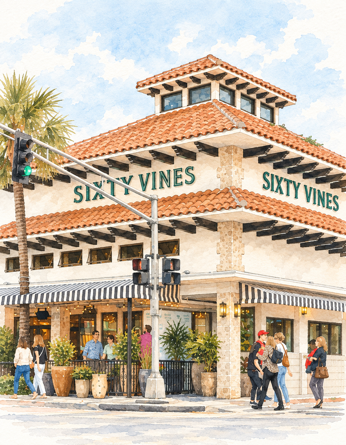 Our first date at Sixty Vines on Las Olas, Fort Lauderdale. 
We saw genuine nature and heart in each other! 
Fun fact: Andrew thought he screwed up, and I thought he's so cute!
두 사람이 처음 만난 장소 - 식스티 바인스 와인바!
