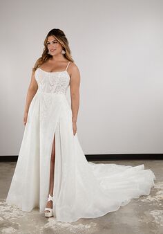 Essense of Australia D3812plus A-Line Wedding Dress