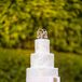 Classic Wedding Cake With Lace-Inspired Design