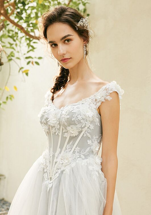 AW Bridal AW FARRAH WEDDING DRESS A-Line Wedding Dress - 2