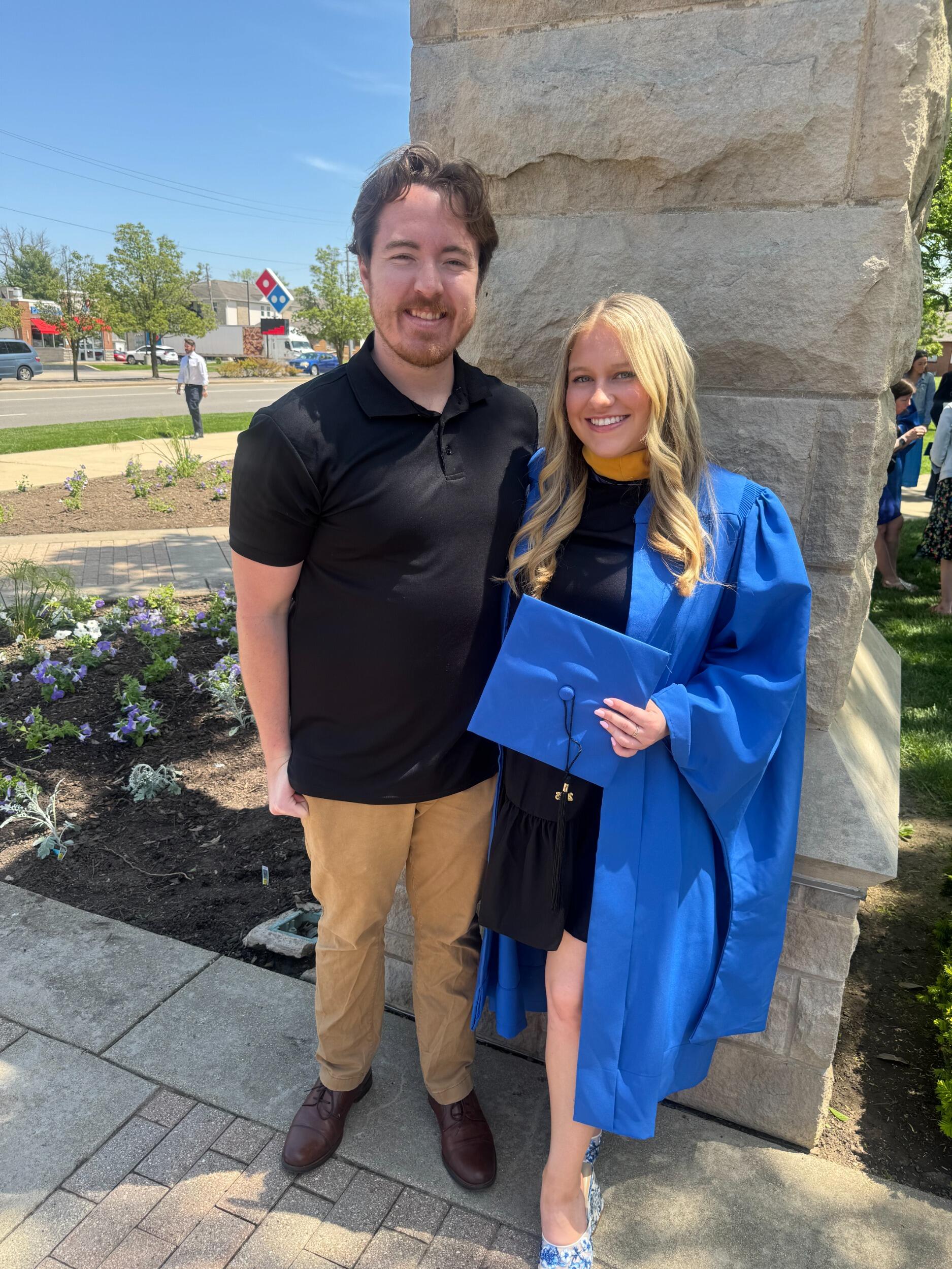 Abigail's master's graduation! This was the last milestone Abby and Ryan knew they wanted to reach before planning their future together. 