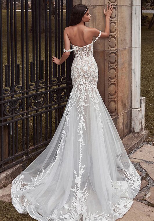 Calla Blanche 121101 Lilia Mermaid and Trumpet Wedding Dress - 2