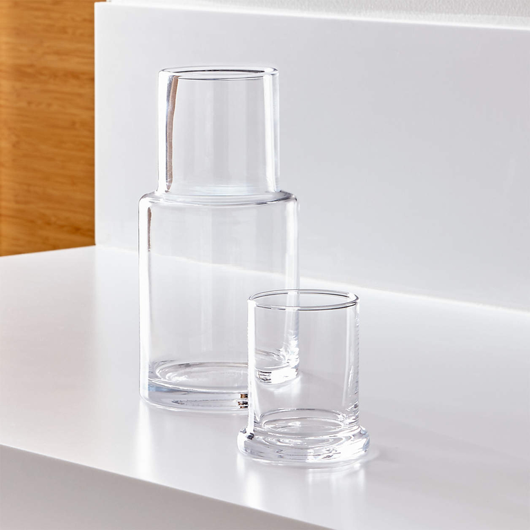 Crate & Barrel Clear Glass Carafe for your wedding registry